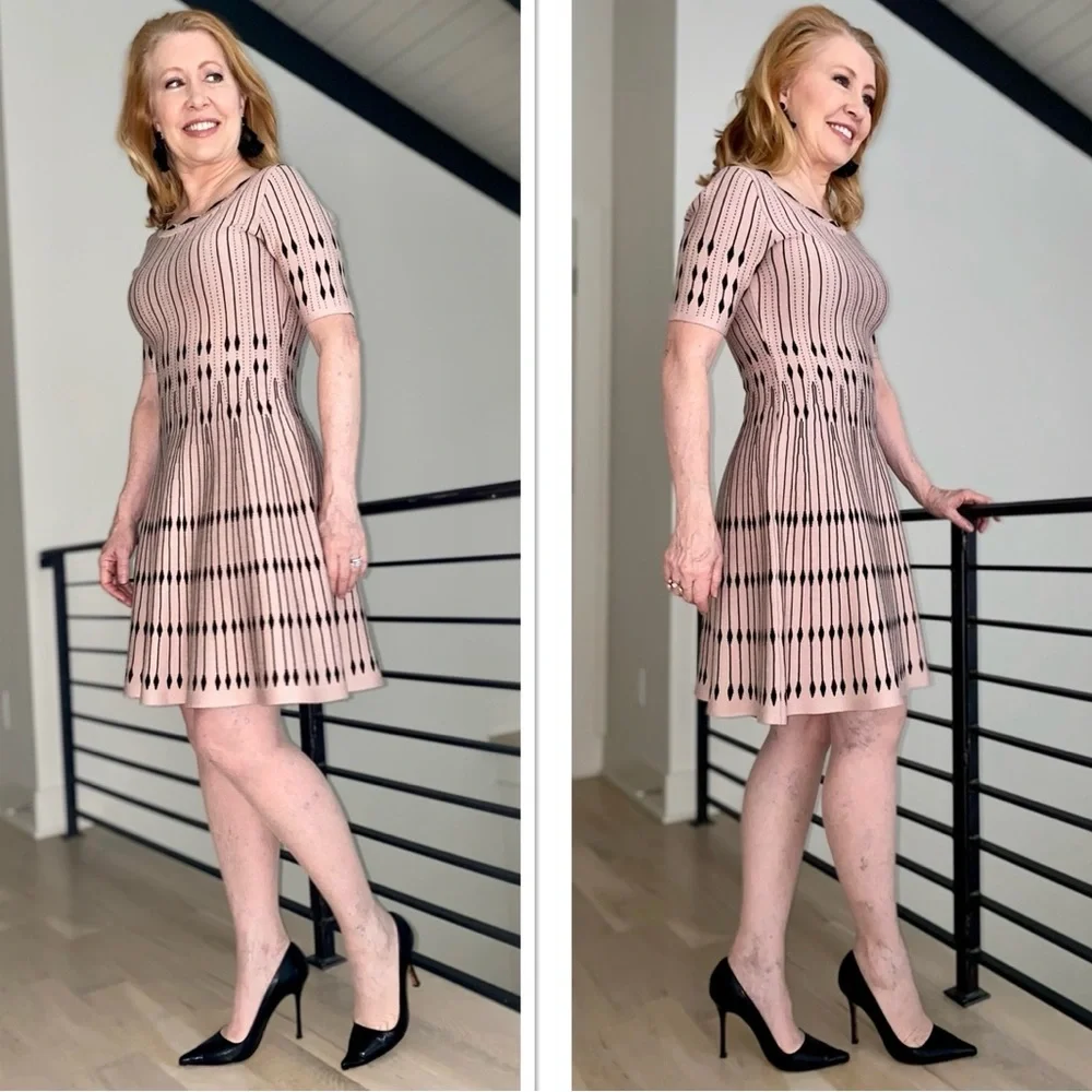 Luxury knit dress from Neiman Marcus. Like new condition. HUGE DISCOUNT - Picture 1 of 9